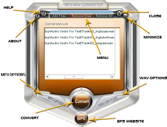 MP3 TO WAVE CONVERTER / DECODER Screenshot
